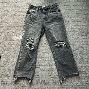 Special A straight leg charcoal jeans size 5!